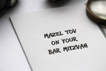 Load image into Gallery viewer, Mazel Tov on Your Bar Mitzvah
