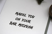 Load image into Gallery viewer, Mazel Tov on Your Bar Mitzvah

